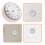Waterproof Clock for Bathroom Wall Clock White 1Pack 6