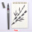 Pentel Pentel Colour Brush Refill, Black 3