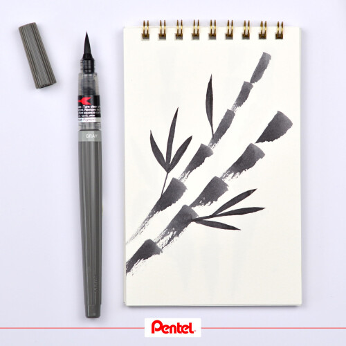 Pentel Pentel Colour Brush Refill, Black 2