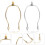 Lot de 2 grands abat-jour pour lampes de table, support de lampe. 6