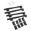 OUNONA 1 Set Slide Rail Rolled Steel Keyboard Support Computer Table 3
