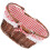 Portable Picnic Basket Wicker Brown Red Checkered 1 Pc 4