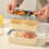 Stainless Steel Lunch Box Double Layer Microwave Safe 4