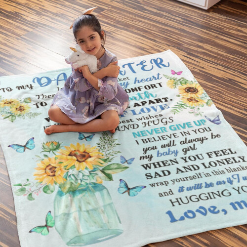 Daughter Blanket from Mom – Soft Microfiber Throw 60 x 80 2