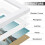 White Engineered Wood Picture Frames 6x8 Set of 9 4
