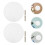 FRCOLOR8pcs Πλάκα οροφής φωτιστικών στρογγυλά προστατευτικά καλύμματα καλύμματα 6