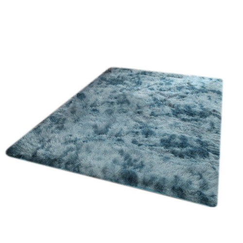 Εξαιρετικά μαλακό χαλί Shaggy 16"x24", αφράτο βελούδινο χαλί tie-dye για παιδικό δωμάτιο, 1