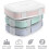 3-Pack Reusable 3-Compartment Meal Prep Containers 3