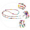 Hanging Chain for Glasses Multi Colored 1Pack 27.6in 8