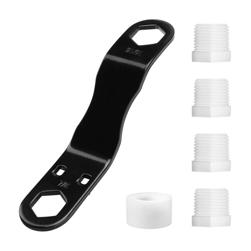 Κιτ κλειδιού και ταινίας PTFE για τροχόσπιτο (7/8", 15/16", 1/2" NPT) – Συμβατό με αποχέτευση 1