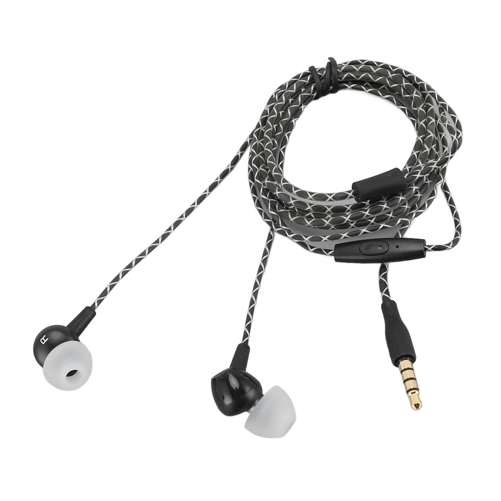 Wired Earbuds With Microphone, Hd Stereo, Noise Reduction, 3.5Mm Jack, Black 8211384831346