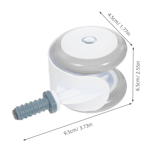 4-Pack Replacement Stroller Wheels with Smooth Rolling Grey Plastic for Infant and Parent Use 1