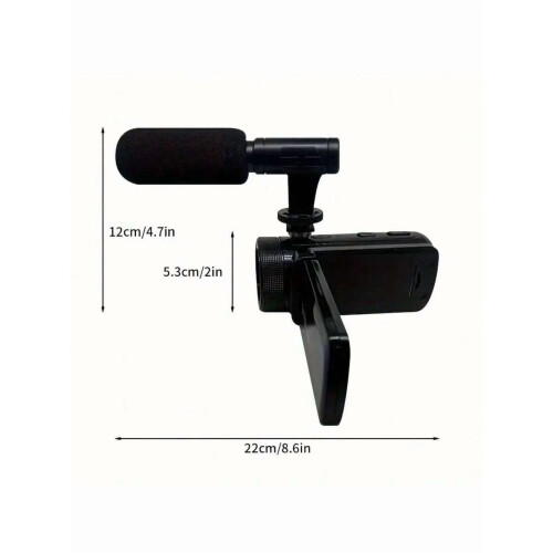 Ψηφιακή βιντεοκάμερα DV100HD1080P, 16MP, εξωτερικό μικρόφωνο, συμβατή με 1