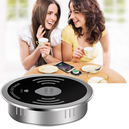 Base di ricarica wireless da tavolo per smartphone 10W 1