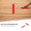 FRCOLOR Red Paint Roller 1Pack for Wood Grain and Texture Paint Application in 3