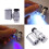 Loupe de bijoutier 60X Mini microscope UV LED B4D5 6