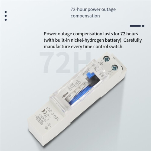 Mechanical Timer  110V SUL180a SYN161H Analog24 Hour Mechanical Programmable DIN Rail   Timer 2