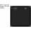 Black Square Picture Frame 25x25 cm MDF with Plexiglass 5