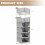 5-Pack Stackable PP Storage Bins Grey 2