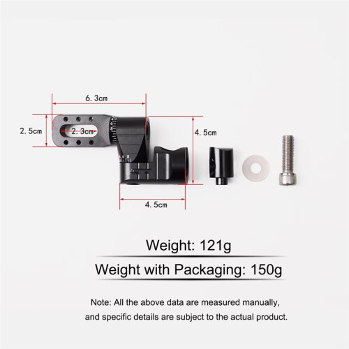 Stabilizer V Bar Quick Release Balance Stabilizer Rod V-Bar Adjustable Single/Double Side Accessory Single Side 2