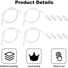 Milk Tube Hose&Connectors Set,Milk Tube Hoses Replacement Pipe Replacement Accessories Part for ENA E8,GIGA 6 10 W10 A