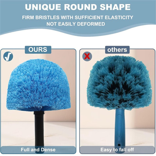 4 Pack Cobweb Duster  Brush-Twist- Spider Web Brush for Outdoor Indoor Web Cleaning Cobweb Duster Brush  Only 2