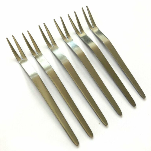 6pcs Reusable Stainless Steel Appetiser Forks Set 1