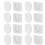 8Pcs Magnetic Remote Control Holder, Self-Adhesive White Remote Holder Wall Mount Slot Design Remote Control Mount 2