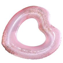 Anneau De Natation Cœur PVC Coloré Durable Pour Piscine