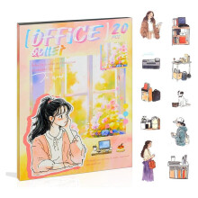 Adesivos para Diário Feminino, Adesivos de Animais de Estimação para Diário, Scrapbooking, Suprimentos para Diário, Escritório Silencioso