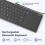 Portable Computer Keyboard with Trackpad, Rechargeable Bluetooth Touchpad, Wireless Ultra Slim for PC/Laptop/Tablet/Phone, Windows/Android 2