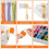Embroidery Floss Organizer - Thread Storage Box with 24 Removable Compartments, 40 Hard Plastic Floss Bobbins & Stickers 8