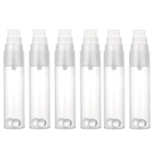 6Pack Refillable Paint Pens Empty Refillable Markers Flat  Graffiti Markers,Clear Acrylic Fillable Paint  Pens