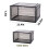 Drop Front Shoe Box,Set of 6,Stackable Plastic Box with Clear Door,As Storage and Box,for Display Sneakers,Easy Assembly 7