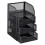 Desktop Accessory Storage with Drawer, Paper Binder Clip Basket, Workspace, Office, Metal Mesh 1