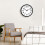 10 inch Silent Battery Wall Clock Black 2