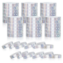 300 Stuks Holografische Plastic Polsbandjes voor Evenementen en Feesten, 3/5 X 9,84 Inch Waterdichte en Verstelbare Polsbandjes