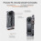 PGYTECH Camera Cage for  X5 with Quick Release Knob Built-in Cold Shoe Mounts and 1/4inch Threads Action Camera Frame 4