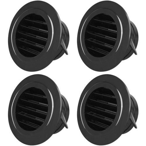 Tampa de Ventilação de 4 Polegadas, Tampa de Ventilação de Exaustão de 4 Polegadas com Tela de Malha Embutida, para Banheiro, Escritório, Casa e
