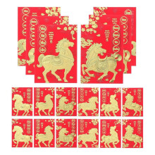 120pcs Chinese Lunar New Year Lucky Money Envelopes Pocket 2026 Year of the Vietnamese Horse Chinese Money Envelopes B