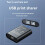 IT-Well USB Printer  HUB 2 Port Printing Switcher Box 2 Input 1 Output Cable Splitter for 2 Computers Share Printer Black 8
