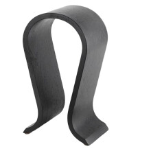 Supporto per Cuffie In Legno per Cuffie Over-Ear, Supporto Universale da Scrivania, Organizer Stabile, Nero