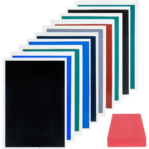 10 Pcs Engraving Marking Paper, Engraving Color Paper with Scraper ...