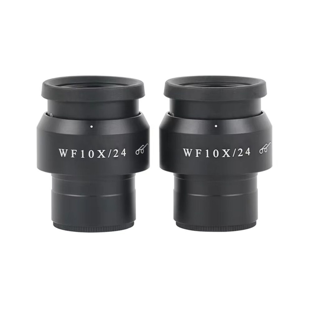 2Pcs Wf10x/24Mm Microscope Eyepiece Wide Field Binocular Stereo Microscope Lens Accessories 4713031996575