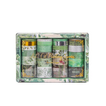 24 Rolls Retro Washi Tapes for Scrapbooking, Decorative Adhesive Masking Tape Set for Diary and School Supplies C