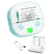 Sticker Printer,  Printer,  Portable Sticker Maker with 3 Rolls Paper, Inkless Thermal Printers