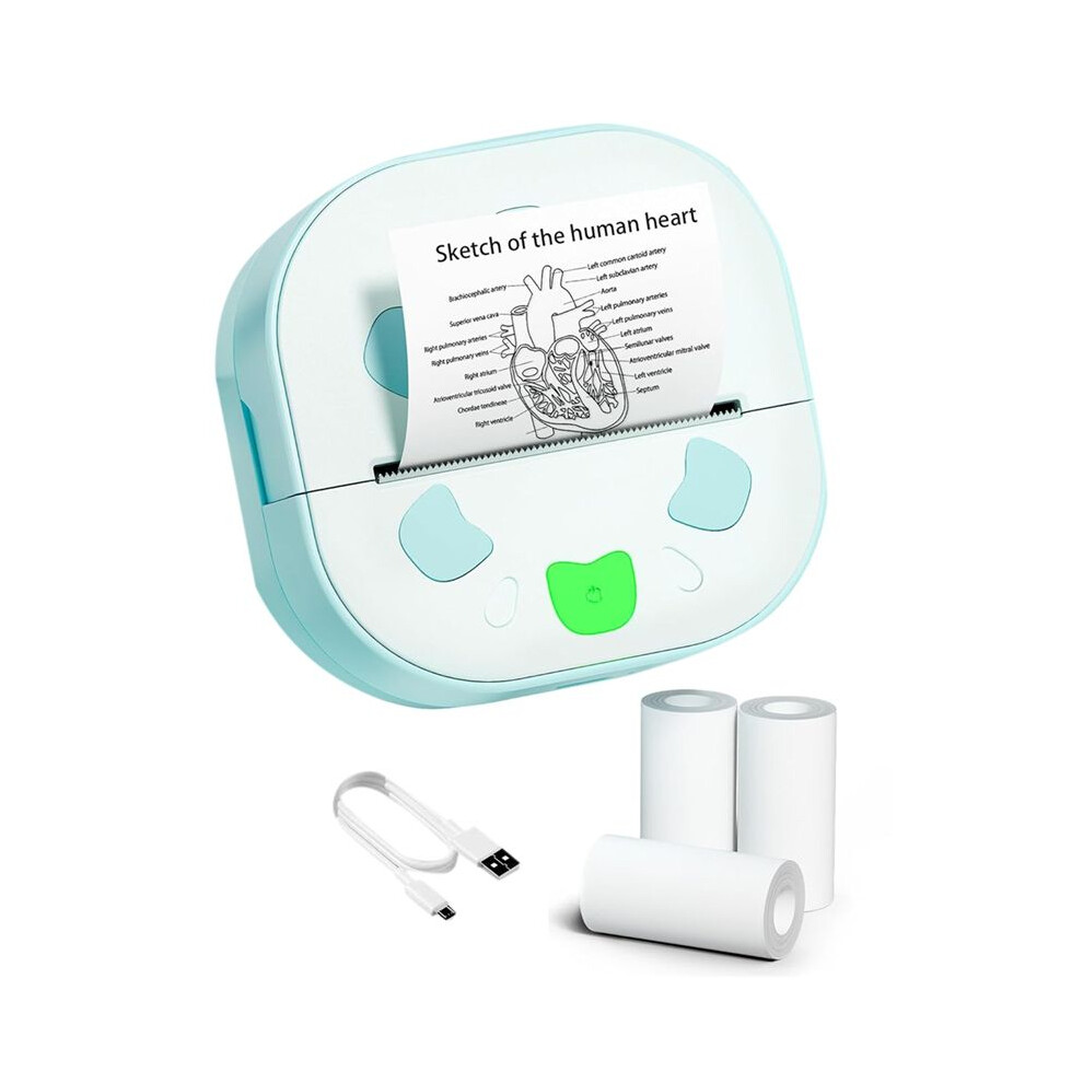 Sticker Printer, Printer, Portable Sticker Maker With 3 Rolls Paper, Inkless Thermal Printers 4711834809320