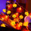 Maple Leaf Pumpkin LED String Lights Orange 150cm 5