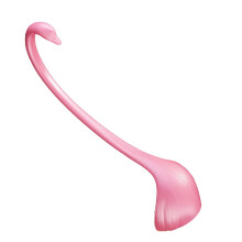Pinker Schwan-förmiger Suppenlöffel, großes Fassungsvermögen von 1,5L & verlängerter Griff mit Ablagefläche