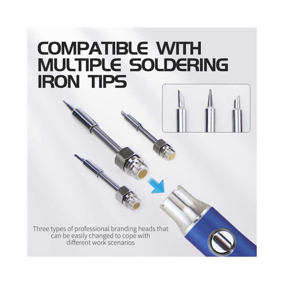 510 Thread Soldering Iron 3-Gear Voltage Soldering Iron Pen With Soldering Iron Tip 350Mah Usb Rechargeable 6032940030247